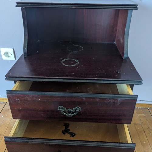 Bedroom nightstand set made of solid wood like new
