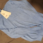 Zara turtleneck new blue with gold buttons, size Large