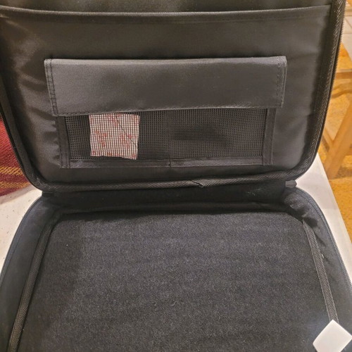 Laptop case 27×33 new, black leatherette for small laptops