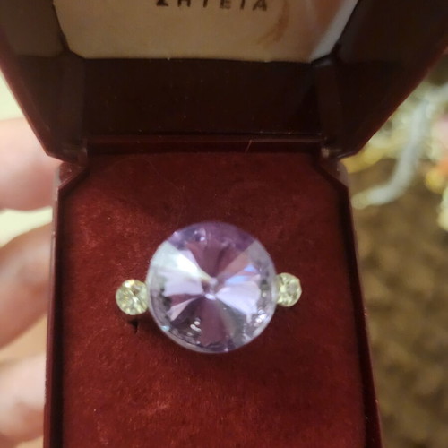 Ring with purple stone used
