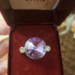 Ring with purple stone used