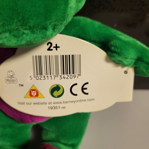 Baby Bop plush new from Barney & Friends Hasbro Playskool 1997