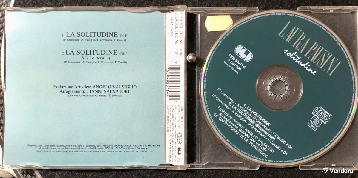 Laura Pausini, La Solitudine, CD (Single)