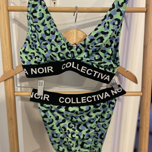 Collectiva Noir bikini like new, green, size S