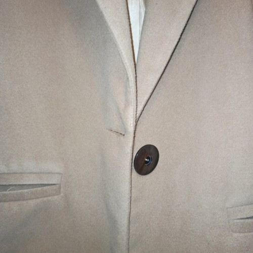 White 22 beige coat size large like new