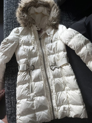 Juicy Couture Vintage Down Puffer Coat, white, size M