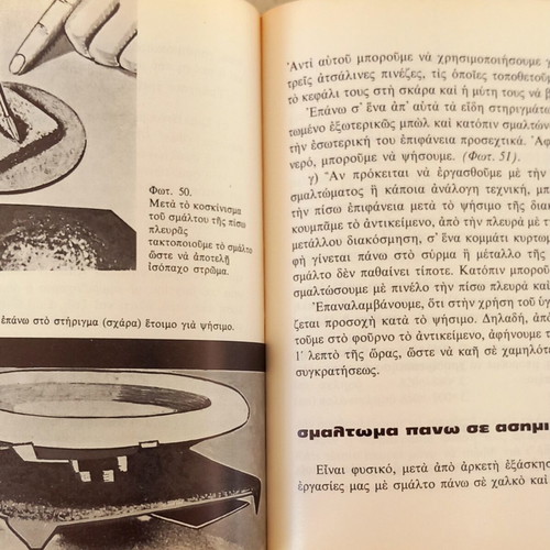 The Technique of Enamel book like new, Greek