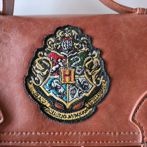 Harry Potter shoulder bag like new, brown, synthetic leather