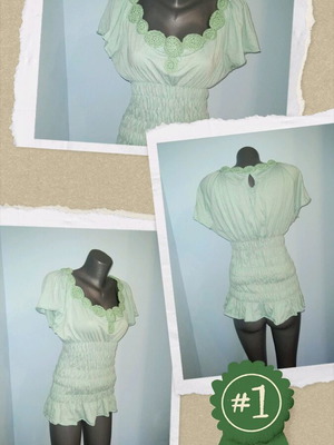 DKNY designer blouse like new with handmade lace XL-3XL