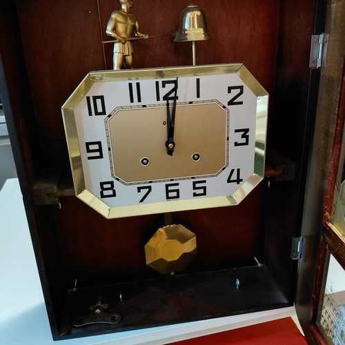 ODO pendulum wall clock used, analog, made in France