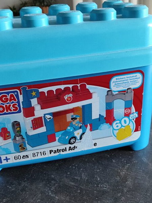 Mega Bloks used large building blocks for unlimited play