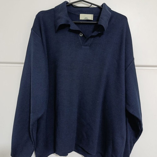 Men's wool sweater blue like new, size M