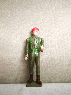 Athina Collectible Military Figure used, Greek Commando with Red Beret 70s-80s