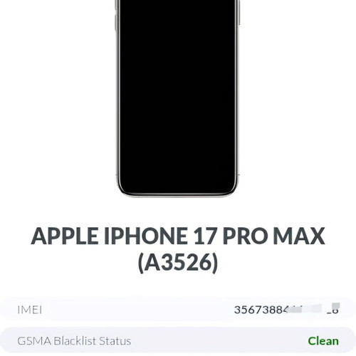 Apple iPhone 17 Pro Max 256GB Deep Blue sealed corporate device