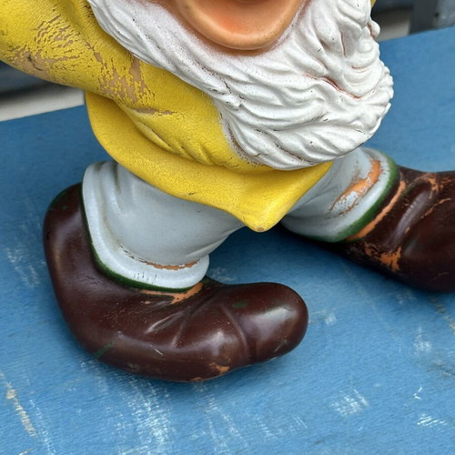 Vintage Bully West Germany Disney Grumpy rubber figure used