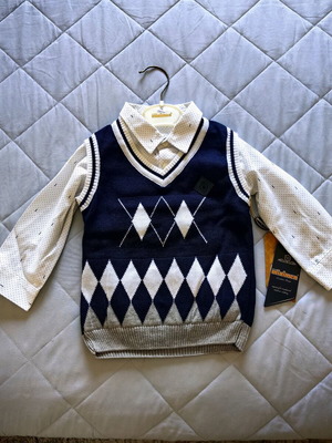 Children's set new sweater and shirt for 18 months