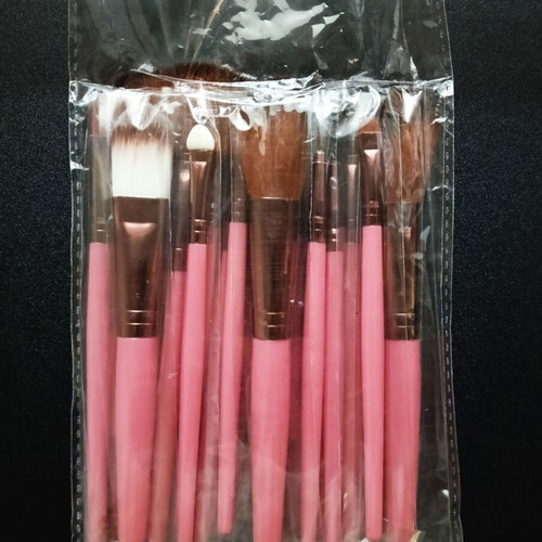 Makeup brush set of 18 new, pink color