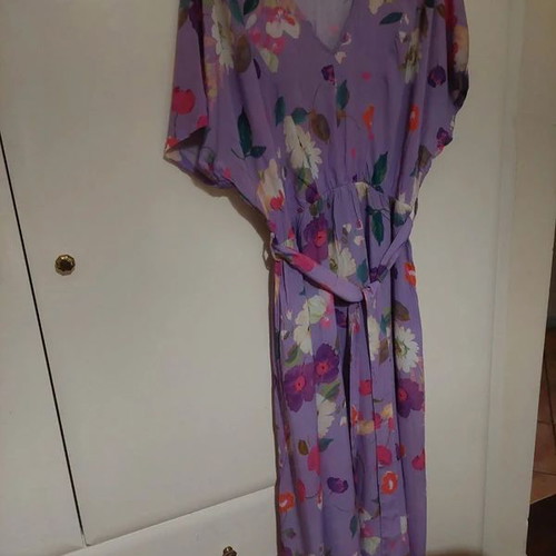 Mat Fashion floral dress like new, purple, viscose, size XXL
