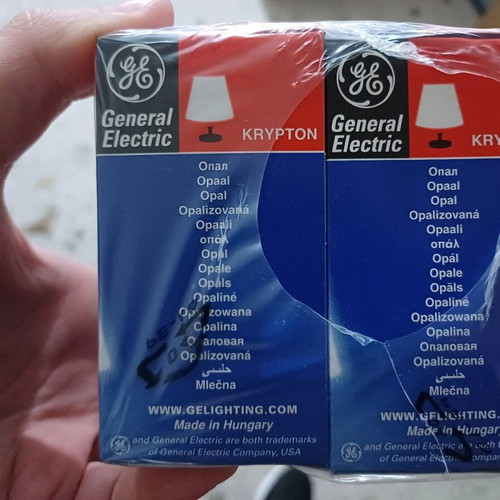 General Electric Krypton E27 incandescent bulb matte new