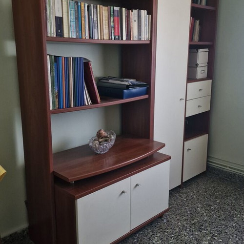 Bookcase like new, two pieces, each 0.96×2.04 m