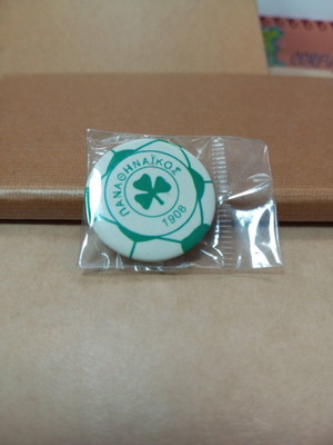 Panathinaikos badge new, 3 cm diameter