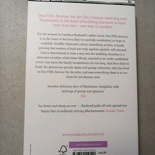 One Fifth Avenue Candace Bushnell like new
