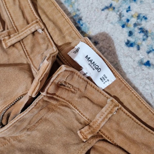 Mango brown jeans like new, elastic and comfortable, size M 38 10