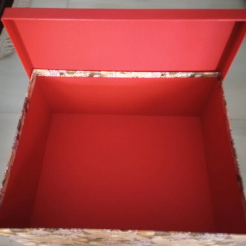 Christmas box new made of pressed paper