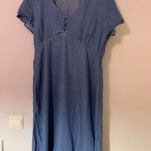 Maxi dress denim style Piazza Italia like new, size large, blue