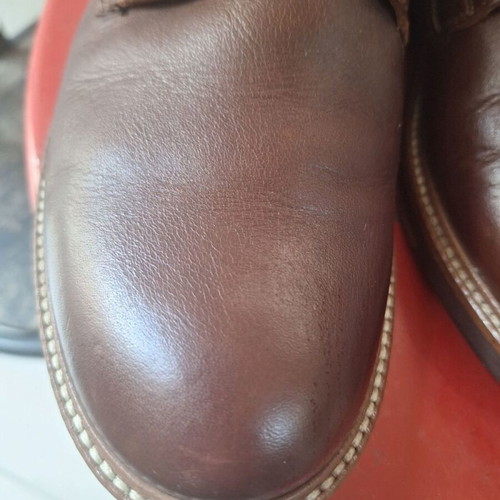 Damiani men's boots in cognac with black pair gift like new