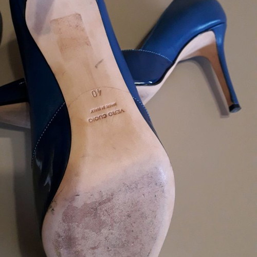 Marella heels used, blue, size 39.5, 9 cm heel