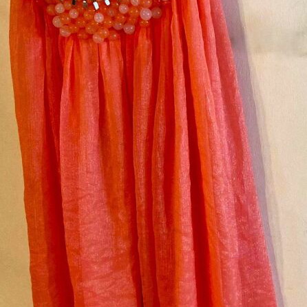Summer dress new, one size, pink-red