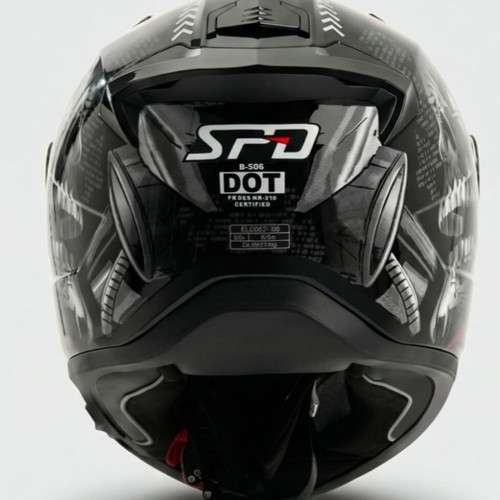 SPD 506 Terminator Full-Face Helmet new with internal visor