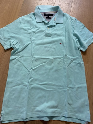 Tommy Hilfiger Polo shirt μεταχειρισμένο, μέγεθος L, τιρκουάζ, 100% βαμβάκι