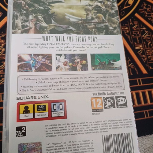 Dissidia Final Fantasy for PSP like new with booklet