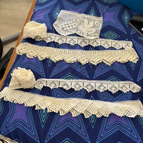 Handmade crochet lace trims
