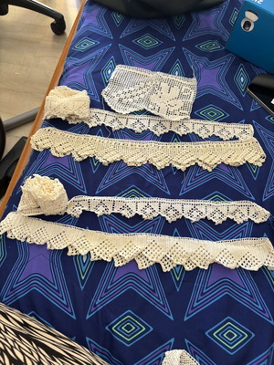 Handmade crochet lace trims