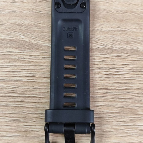 Garmin Quickfit 20 black silicone replacement strap used