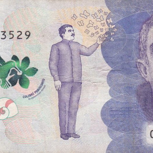 Colombia banknote used