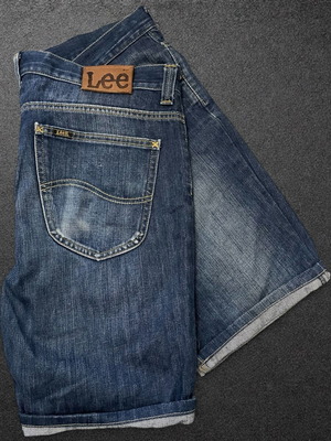 Lee denim shorts size 36 like new, blue cotton