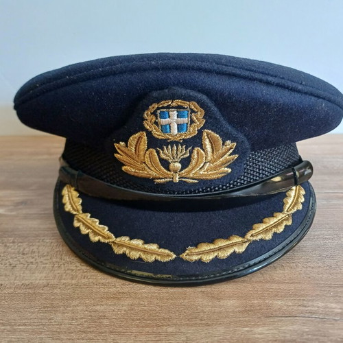 Greek Army Officer's Cap used, official uniform 1974-1978