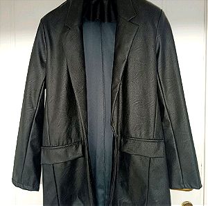 Vegan leather jacket oversized