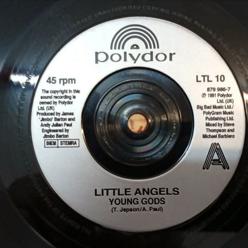 Little Angels Young Gods 7’ vinyl single used, metal