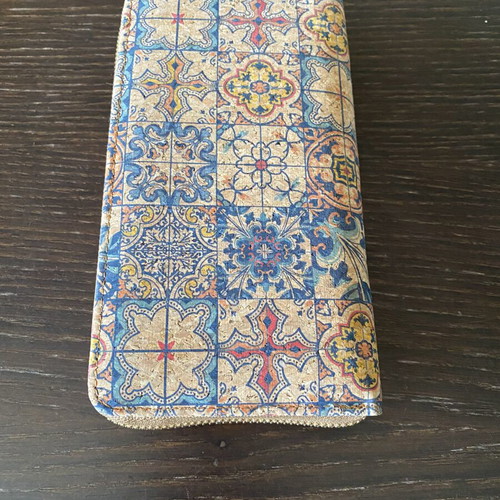 Women's wallet and mini crossbody bag with azulejos design, new
