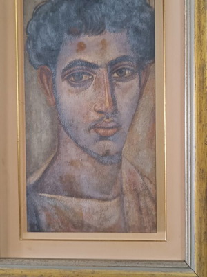 Painting of a Male Face like new