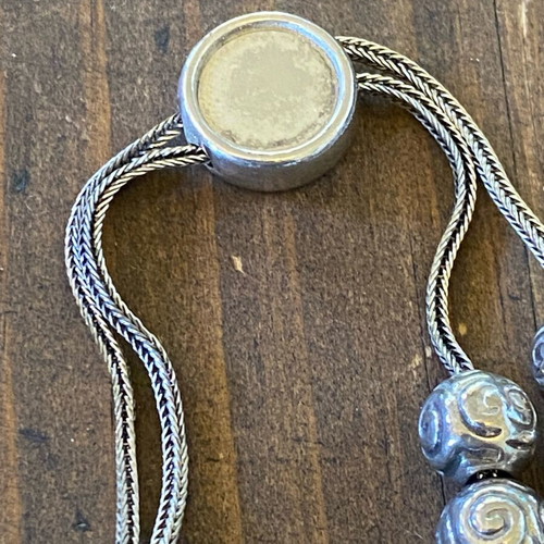 Collectible silver-plated worry beads like new, 23 centimeters