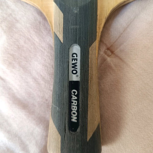 Gewo ping pong racket used with Neoflex Gewo rubbers