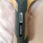 Gewo ping pong racket used with Neoflex Gewo rubbers