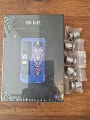 E8 Kit Electronic Cigarette New with 5 Coils