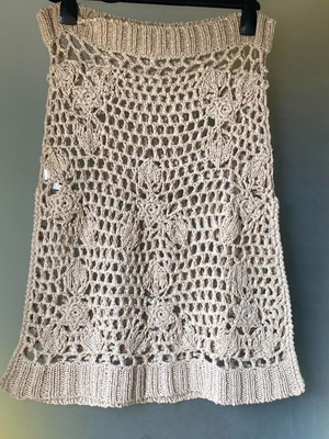 Women’s crochet strapless blouse like new, beige, size M from SFERA